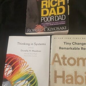 4 books - Atomic Habits, Thinking in Systems Books